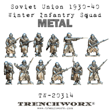 Load image into Gallery viewer, Soviet Union 1930-40 Winter Infantry Squad - Metal