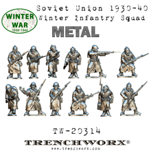 Load image into Gallery viewer, Soviet Union 1930-40 Winter Infantry Squad - Metal