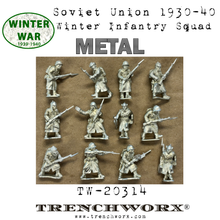 Load image into Gallery viewer, Soviet Union 1930-40 Winter Infantry Squad - Metal