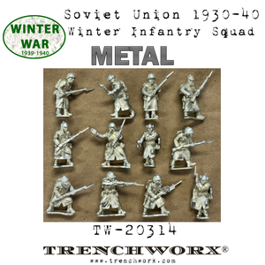 Soviet Union 1930-40 Winter Infantry Squad - Metal