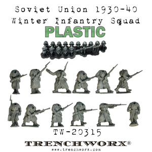 Soviet Union 1930-40 Winter Infantry Squad - Plastic