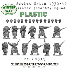 Load image into Gallery viewer, Soviet Union 1930-40 Winter Infantry Squad - Plastic