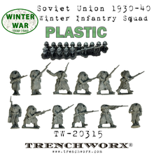 Load image into Gallery viewer, Soviet Union 1930-40 Winter Infantry Squad - Plastic