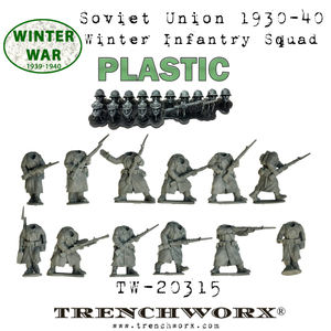 Soviet Union 1930-40 Winter Infantry Squad - Plastic