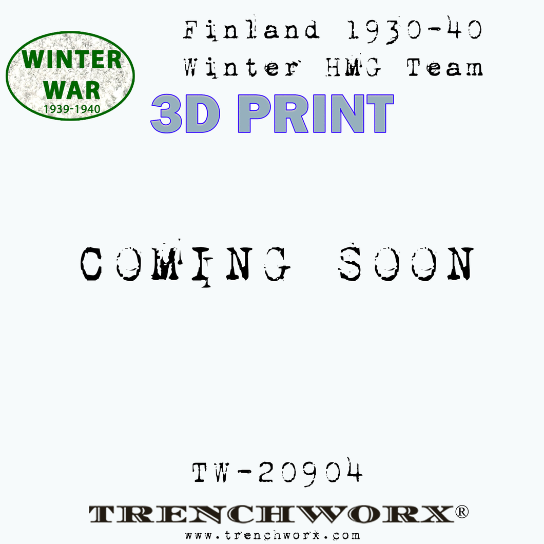 Finland 1930-40 Winter HMG Team - 3D PRINT