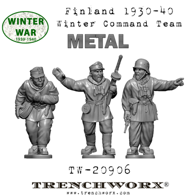 Finland 1930-40 Winter Command Team - Metal