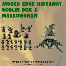 Load image into Gallery viewer, Jagged Edge Hideaway Goblin Box with Marrowgnaw the Giant War Spider Digital .STLs