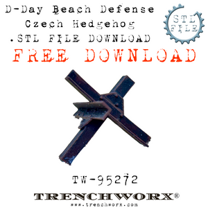 FREE!!! D-Day Beach Defense Czech Hedgehog .STL Download
