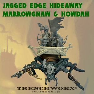 PRE-ORDER Jagged Edge Hideaway Marrowgnaw the Giant War Spider and Howdah