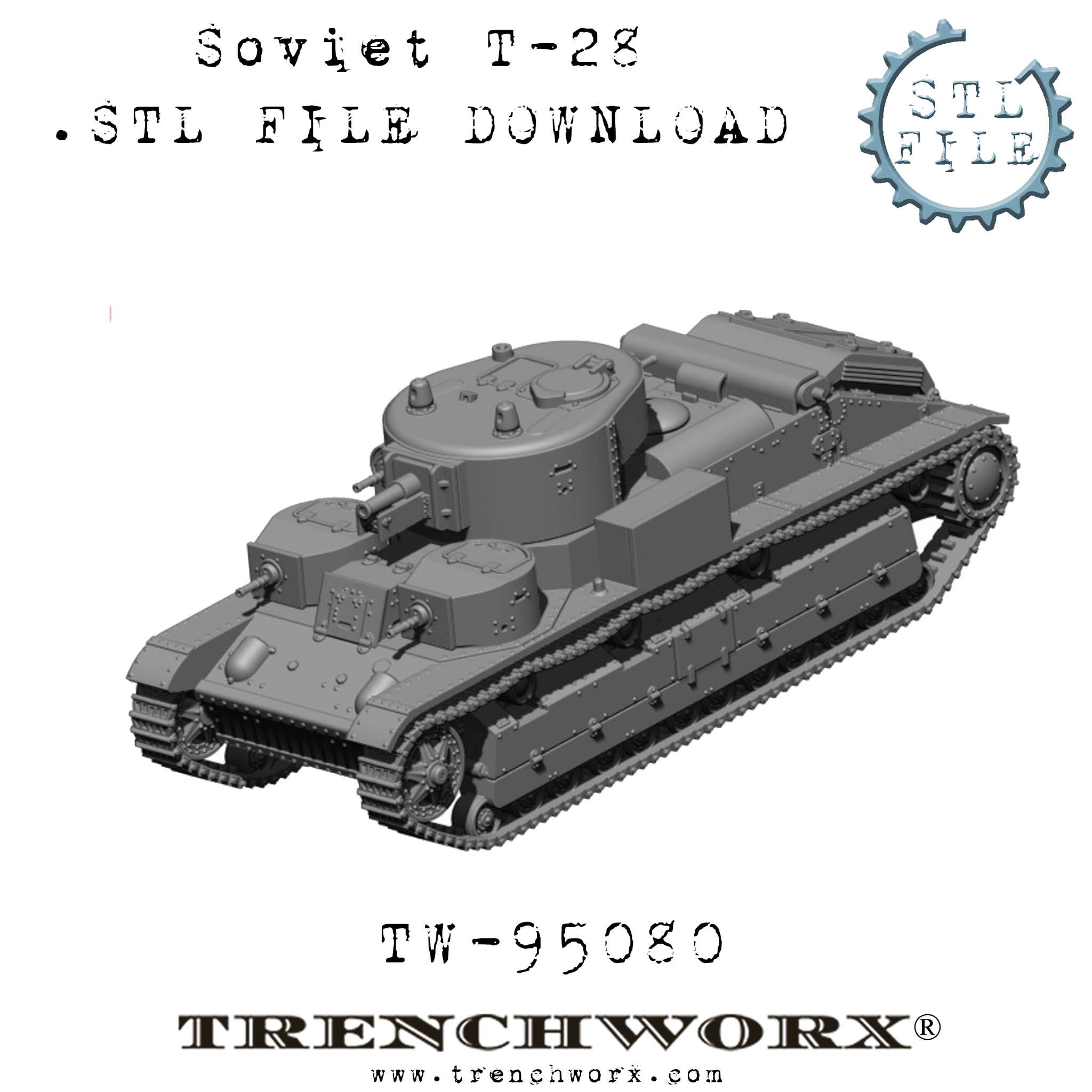 Winter War Tank Bundle .STL Download